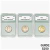 Image 1 : [3] 1965-1970 Washington Silver Quarter NTC MS/PR6