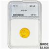 Image 1 : 1915 $2.50 Gold Quarter Eagle NNC MS64