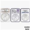 Image 1 : [3] 2007-2016 Silver Eagle NAC/NGC MS69/70