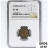 Image 1 : 1857 Flying Eagle Cent NGC AU50
