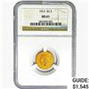 Image 1 : 1912 $2.50 Gold Quarter Eagle NGC MS61