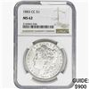 Image 1 : 1883-CC Morgan Silver Dollar NGC MS62
