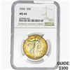 Image 1 : 1943 Walking Liberty Half Dollar NGC MS66