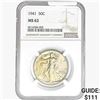 Image 1 : 1941 Walking Liberty Half Dollar NGC MS62