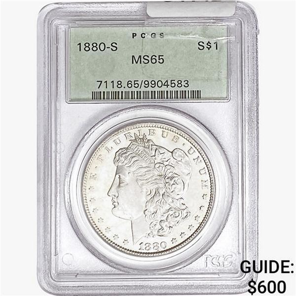 1880-S Morgan Silver Dollar PCGS MS65