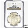 Image 1 : 1923 Silver Peace Dollar NGC MS66