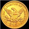 Image 2 : 1843-C Sm Date $5 Gold Half Eagle CHOICE BU