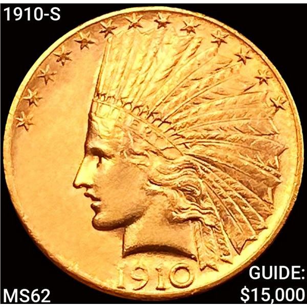 1910-S $10 Gold Eagle UNCIRCULATED
