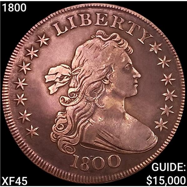 1800 Draped Bust Dollar NEARLY UNCIRCULATED