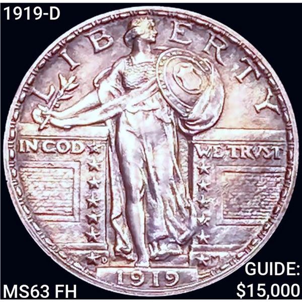 1919-D Standing Liberty Quarter CHOICE BU FH