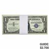 Image 1 : PACK OF (100) 1957 $1 SILVER CERTIFICATES GEM UNC