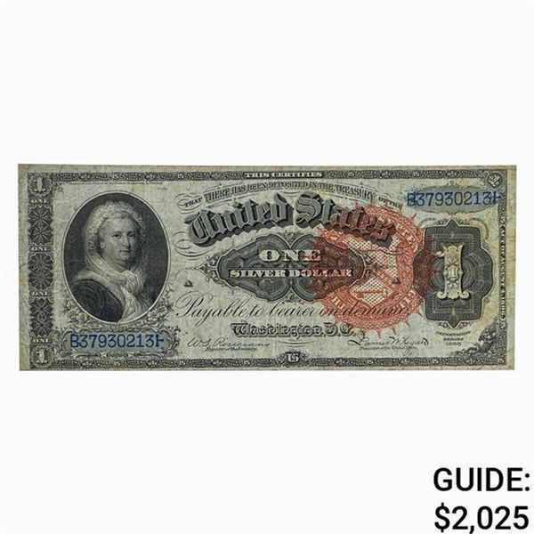 FR. 217 1886 $1 "MARTHA" SILVER CERTIFICATE VF+