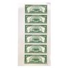 Image 2 : UNCUT SHEET 1929 $5 1ST NB CASSOPOLIS, MI UNC