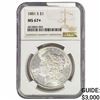 Image 1 : 1881-S Morgan Silver Dollar NGC MS67+