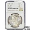 Image 1 : 1881-S Morgan Silver Dollar NGC MS67+