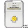 Image 1 : 1886 Rare Gold Dollar NGC MS62 PL
