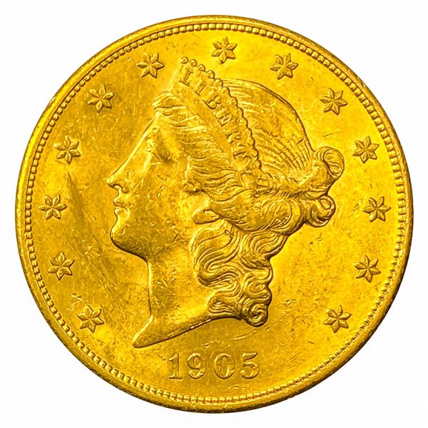 1905-S $20 Gold Double Eagle UNCIRCULATED