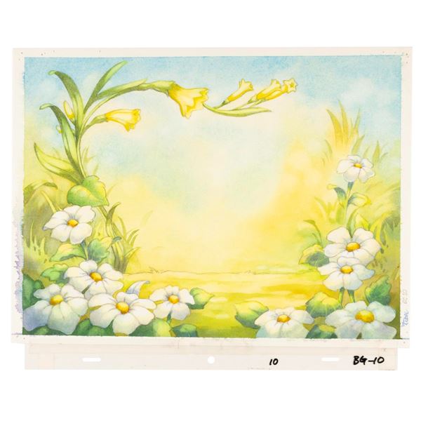 A Toby Bluth Original Background Painting.