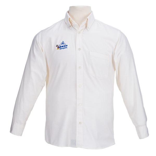 A Team Disneyland White Button-Down Shirt.