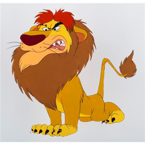 An Original Production Cel from "Social Lion."