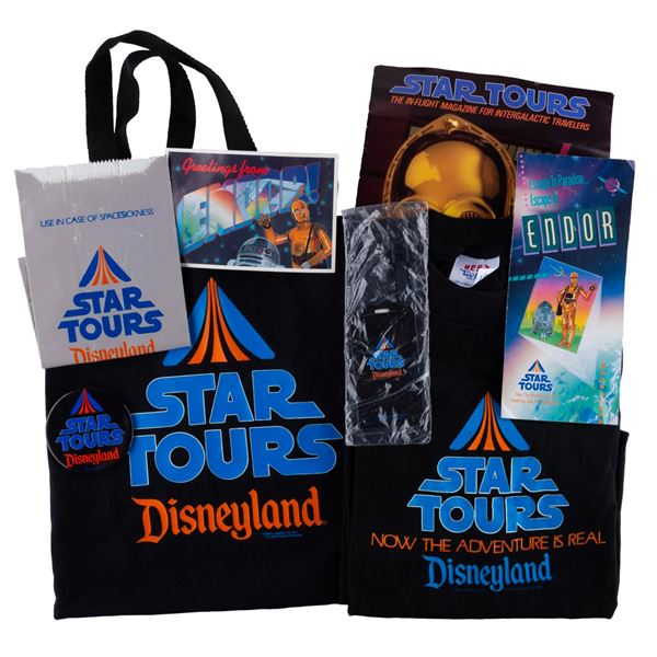 A Disneyland Star Tours Press Kit in Bag.