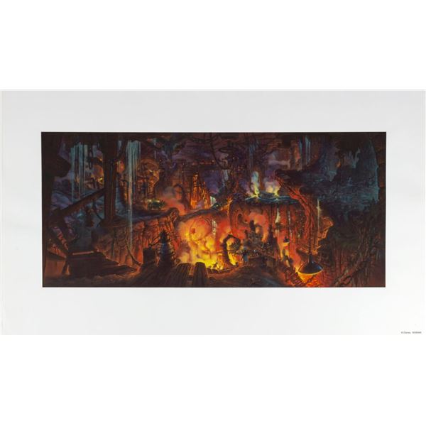 A Disneyland Indiana Jones Adventure Concept Print.