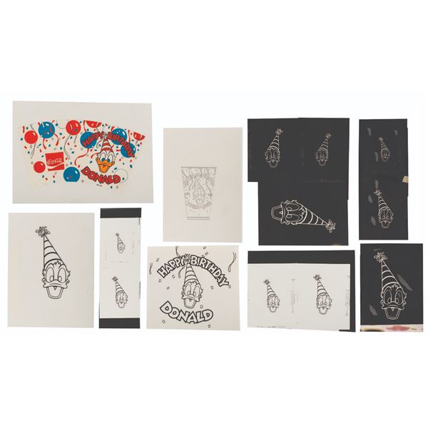 A Happy Birthday Donald Duck Concept Art Collection.