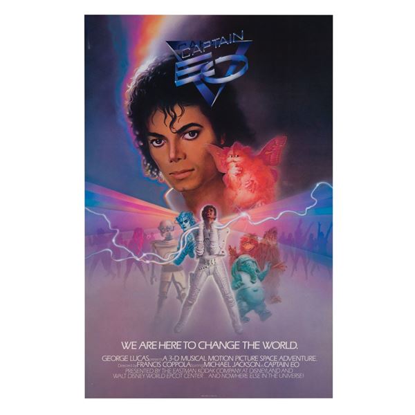 A Captain EO Attraction Poster.