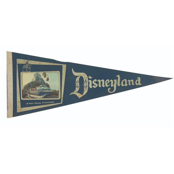 A Disneyland 3D Postcard Pennant
