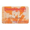 Image 1 : A Disneyland Employee 1971 Main Gate Pass.