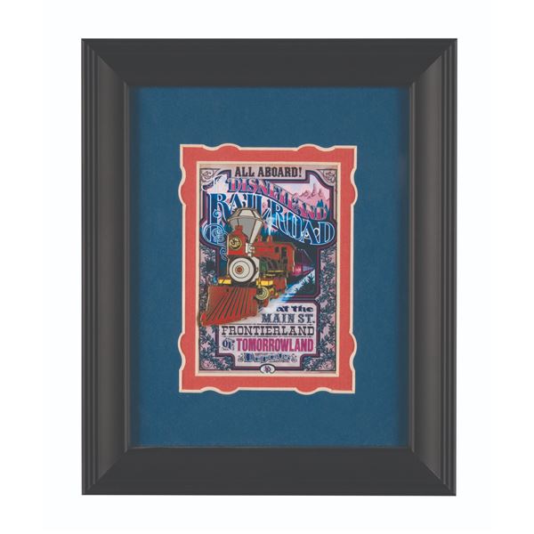A Disneyland Railroad Jim Michaelson Poster Pin.
