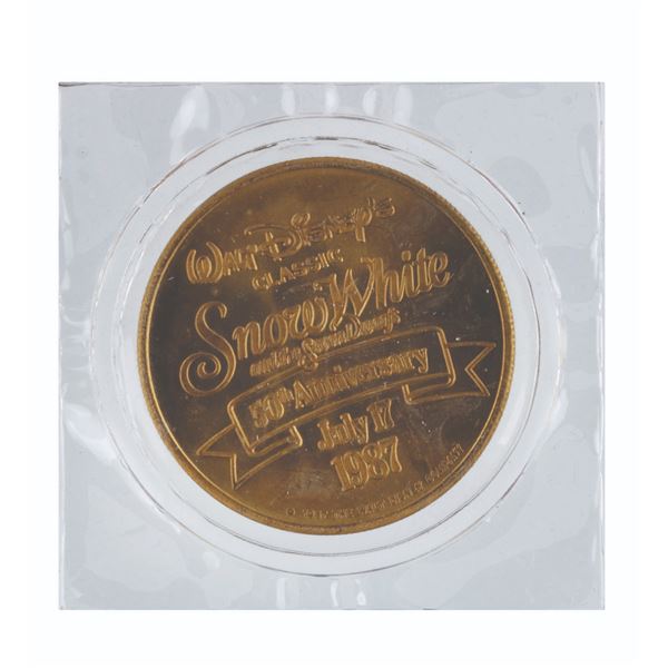 Snow White and the Seven Dwarfs 50th Anniversary Coin.