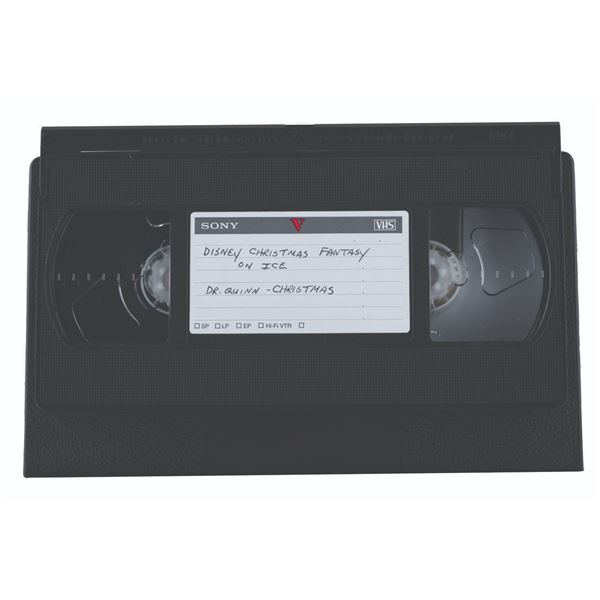 A "Disney's Christmas Fantasy on Ice" VHS Tape.