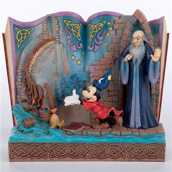 A  Jim Shore Sorcerer's Apprentice Storybook Figurine.