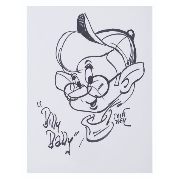 A Howdy Doody Dilly Dally Drawing by Milt Neil.