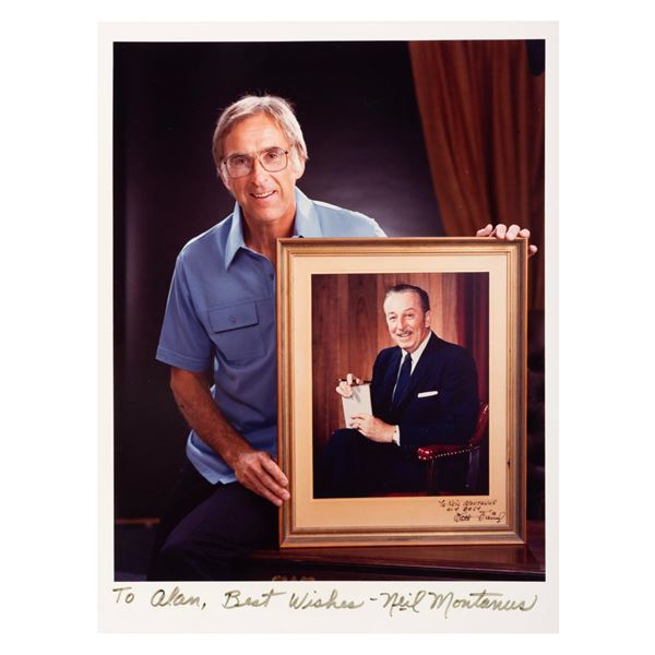 A Neil Montanus Walt Disney Portrait Signed Photo.