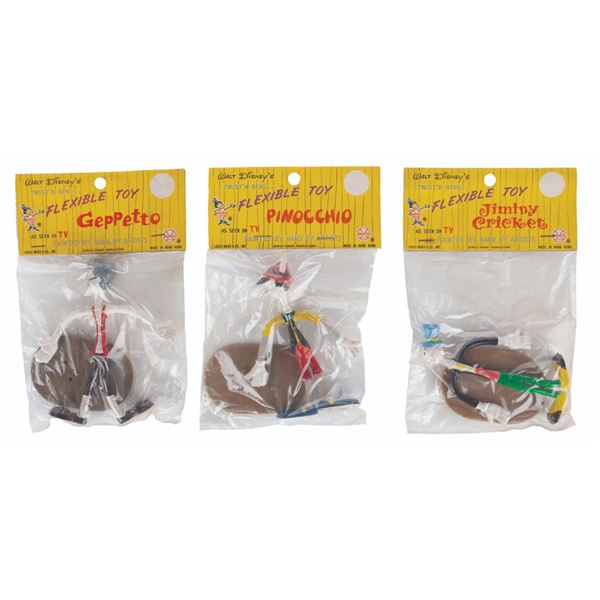 A Collection of Marx Flexible "Pinocchio" Toys.