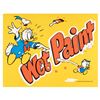 Image 1 : A Disneyland Donald Duck Wet Paint Sign.