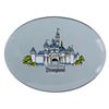 Image 1 : A Disneyland Sleeping Beauty Castle Oval Glass Plate.