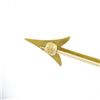 Image 7 : Antique Art Nouveau Solid 14k Yellow Gold Detailed Seed Pearl Arrow Pin Brooch