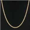 Image 5 : Classic 14K Yellow Gold 20 5.7mm Thick Solid Polished Rope Link Chain Necklace