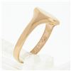 Image 7 : NEW Classic 14K Rose Gold Engraveable Oval Center Polished Petite Signet Ring