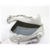 Image 6 : Chanel Grey White Lambskin Bicolor Leather CC Bowling Bag