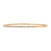 Image 4 : NEW 14k Rose Gold 1.14 ctw Round Diamond 6.25" Flexible Stackable Bangle Bracele