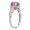 Image 3 : 2.31 ctw Pink Sapphire and 0.46 ctw Diamond 14K White Gold Ring