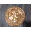 Image 1 : Round Copper Plate - Dog Head Portrait