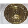 Image 1 : Round Brass Plate - Pirate Ship