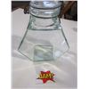Image 1 : Glass hexagon shaped jar