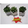 Image 1 : 3 Small fake plants