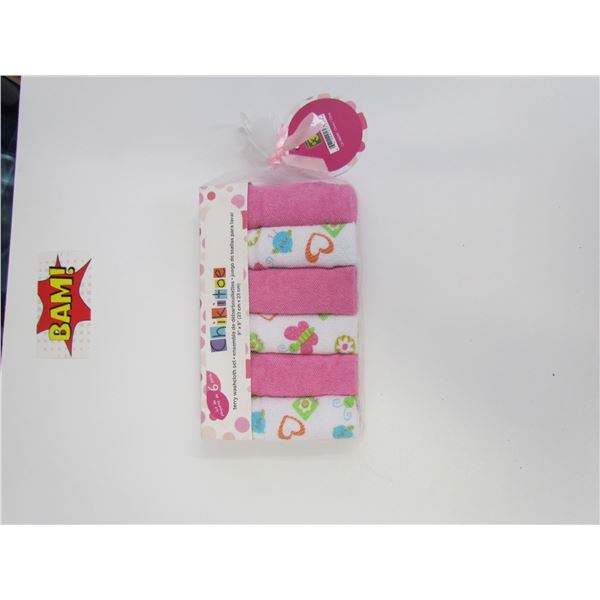 6PK Terry Washcloth